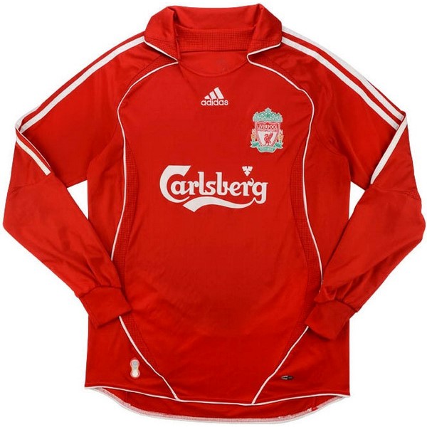 Maillot Football Liverpool Domicile ML Retro 2006 2007 Rouge